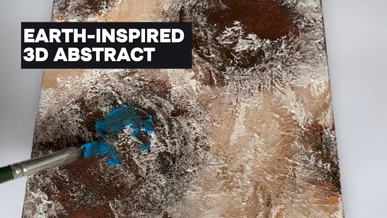 Earth-Inspired Abstract Art | Acrylic Painting Process - YouTube