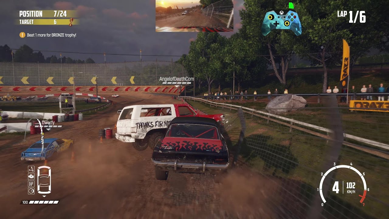 Wreckfest 25.12.02 Rocket Rumble Race - Rockfield Roughspot Dirt Oval ...