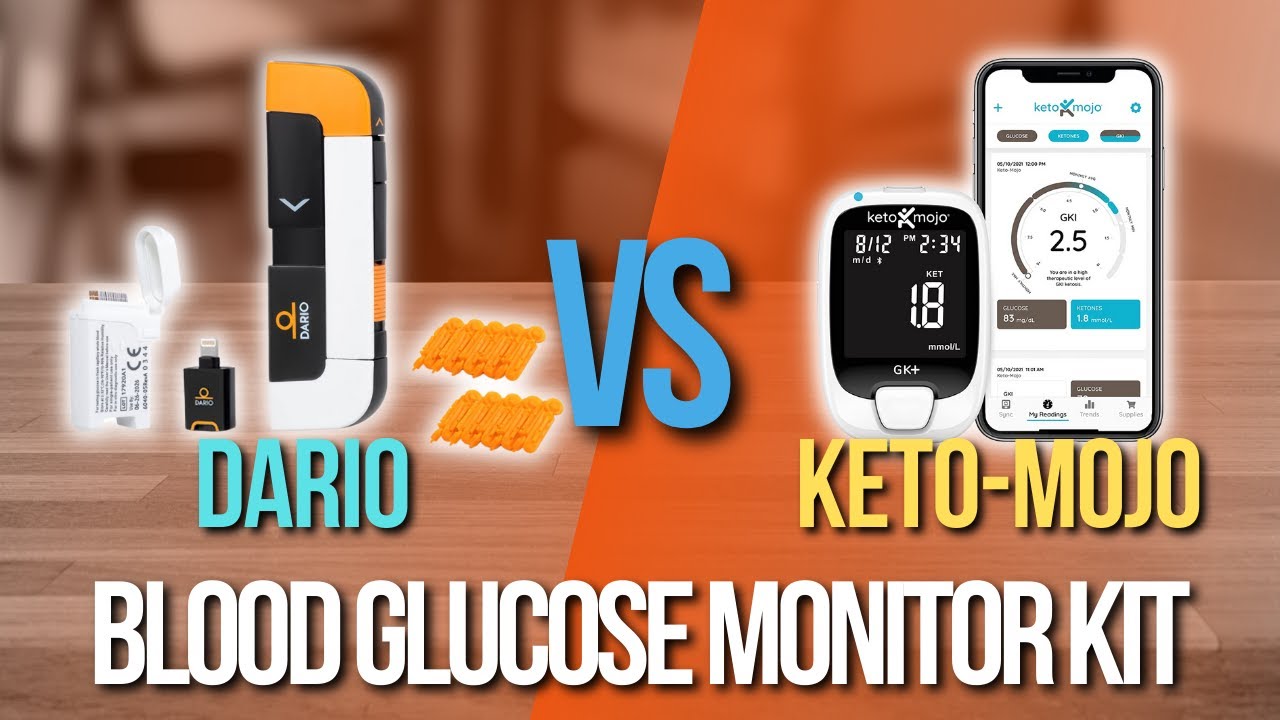 🙌KETO-MOJO Testing Kit VS DARIO Blood Glucose Monitor Kit - 