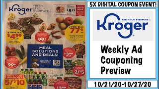 NEW 5X DIGITAL EVENT! ~ Kroger Weekly Ad Couponing Preview ~ 10/21/20-10/27/20