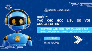 SESSION 7 - K12/2025: CREATING A GOOGLE SITES DIGITAL LEARNING RESOURCE LIBRARY (CREATING A WEBSI...
