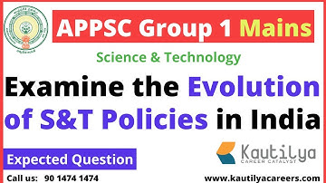 Science & Technology Policies in India | APPSC Group 1 Mains