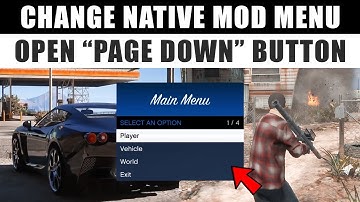 How to Change Native Mod Menu Open Button | GTA 5 Enhanced