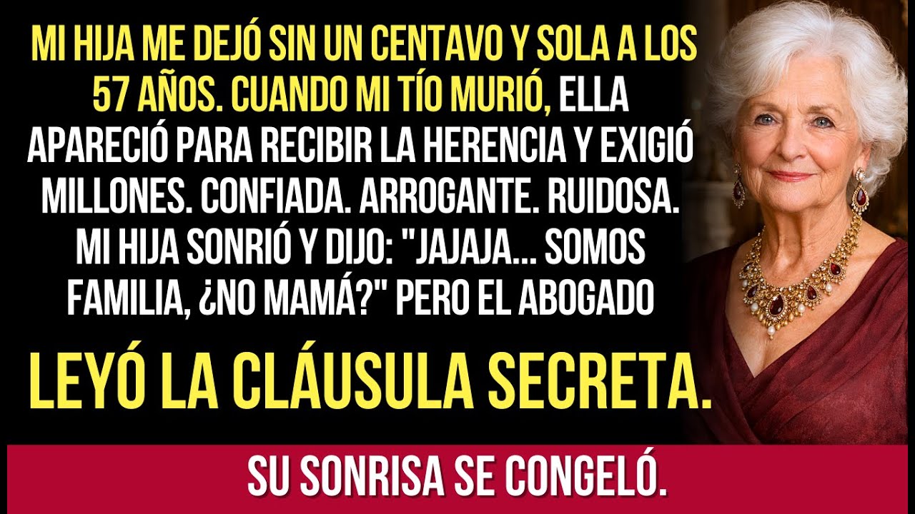 Mi Hija Me Abandonó A Los 57 Años — Años Después, En La Lectura De Herencia, Exigió Millones... Pero