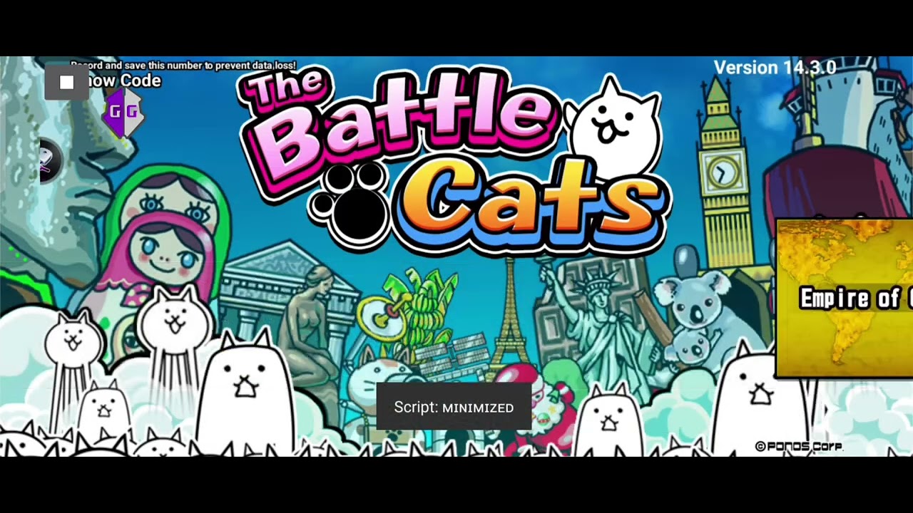 The battle cats script 14.3.0 v1.1 no root & root 64 and 32 bit