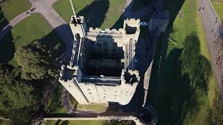 Rochester Cathedral and Rochester Castle Aerial Footage