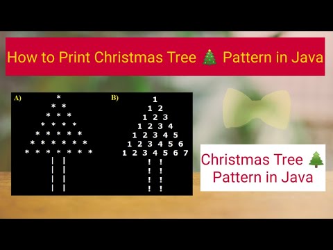 How to print Christmas Tree pattern in Java | Christmas Tree pattern in java | Pattern Programs