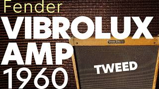 Original 1960 Fender Tweed Vibrolux Amplifier @fender Custom Shop Relic 1954 Stratocaster Guitar