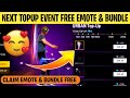 FREE EMOTE NEXT TOPUP EVENT FREE FIRE | FREE FIRE NEW TOPUP EVENT FREE EMOTE &amp; BUNDLE