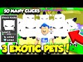 I HATCHED 3 INSANELY RARE EXOTICS IN THE ??? EGG IN TAPPING LEGENDS!! (Roblox)