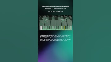 Free Decent Sampler Instrument Demo - DR Pluck Piano [Vertical] #electronicmusic #vstplugins