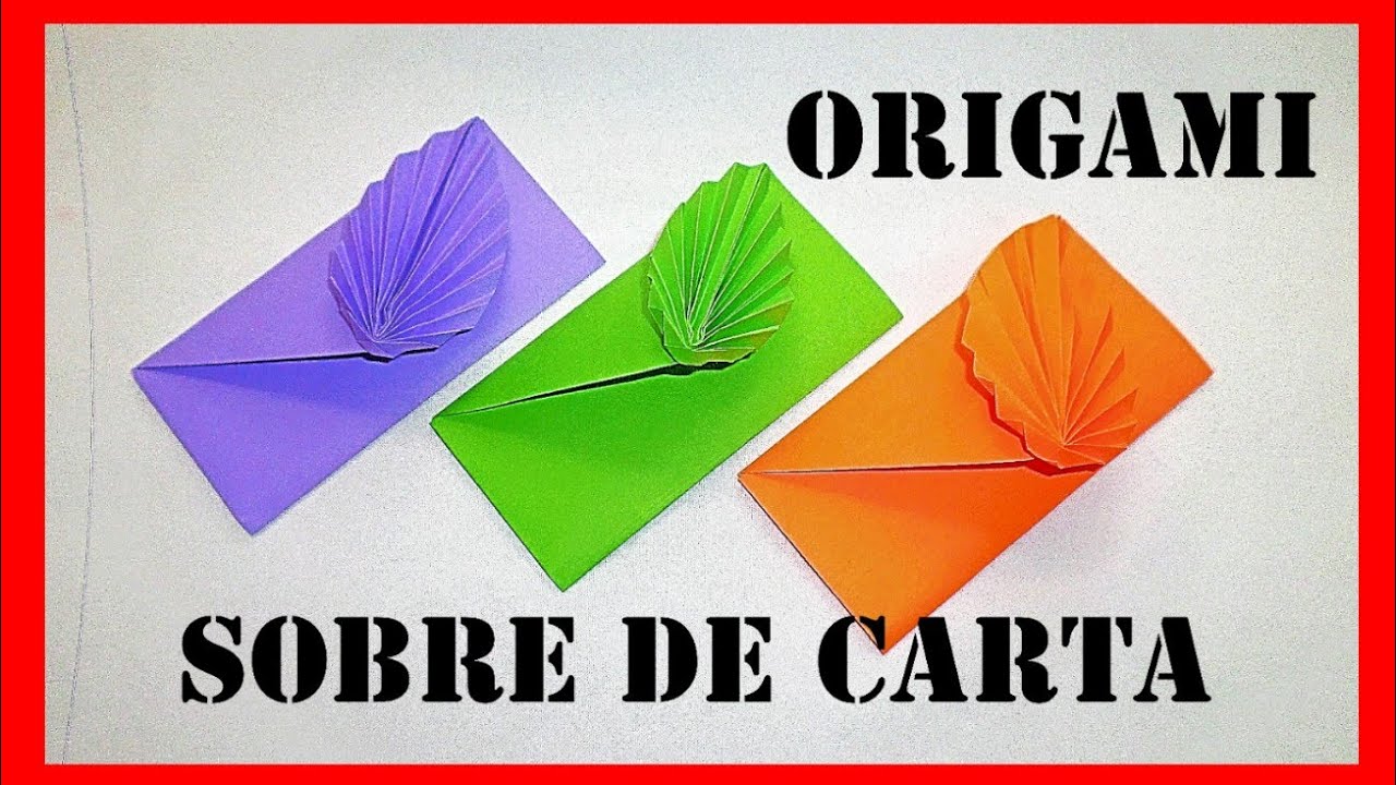 🔴ORIGAMI SOBRE DE CARTA 📨 (HOW TO MAKE A PAPER ENVELOPE