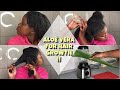 HOW i use FRESH ALOE VERA for FASTER HAIR GROWTH AND THICKER HAIR