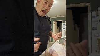 Dry brining a turkey breast.