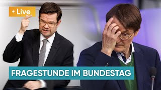 Bundestag LIVE: Jetzt stellen sich Lauterbach und Buschmann den Abgeordneten-Fragen