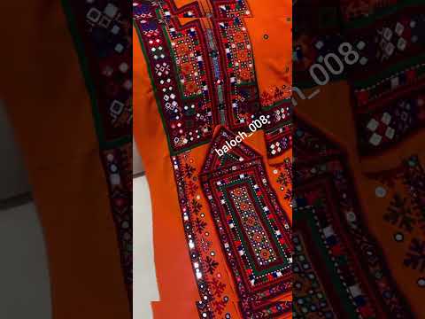 ملت بلوچ در اصل هنر سوزن دوزی را نشان دهنده هویت و سنت اصل خود می دانند 