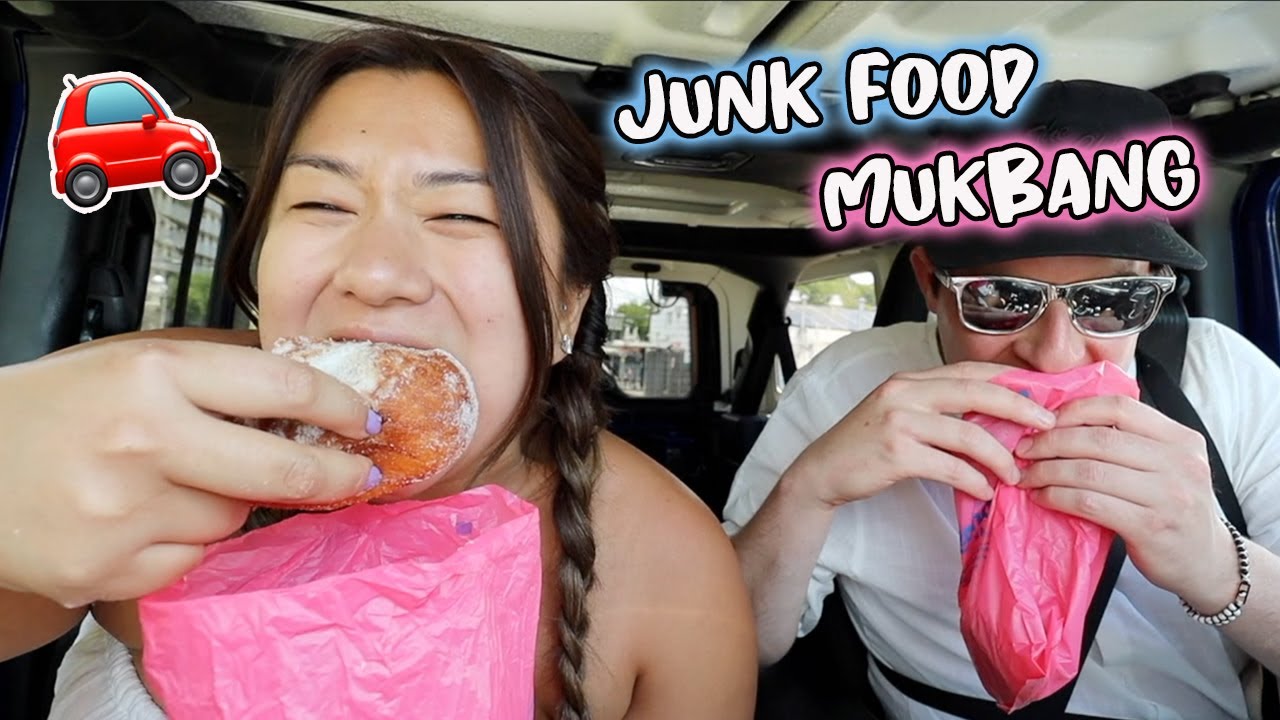 JUNK FOOD CAR MUKBANG + boat tour day!!