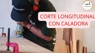 Como hacer un corte longitudinal con caladora by Emprende Carpinteria 403 views 4 months ago 3 minutes, 25 seconds