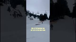 Learning to ski as an adult is not for the weak 😅