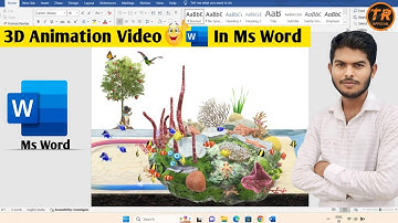 Ms Word Me Animation Video Kaise Banaye || 3D Animation Effect in Ms word Tutorial || #msword