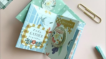 Easy Tiny Mini Album w/ 6x6 Paper Pad Projects Snail Mail Tutorial
