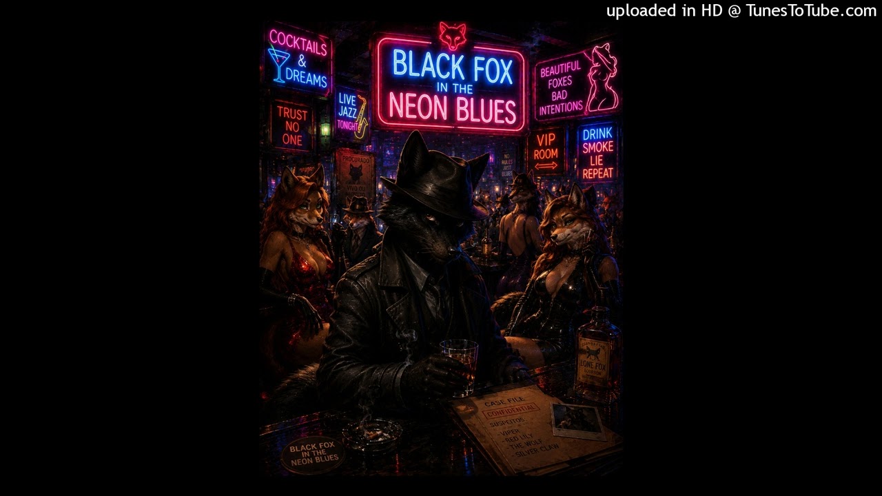 Black Fox in the Neon Blues - YouTube