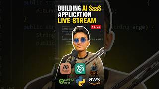 Building AI SaaS Application (Java, Python AWS) - Day 1 [LIVE] [SHORTS]