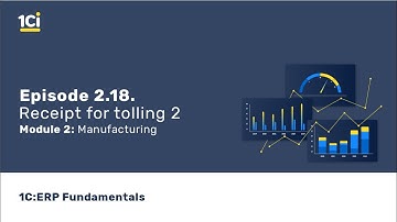 1C:ERP Fundamentals Сourse - Manufacturing. Receipt for tolling 2. Episode 2.18