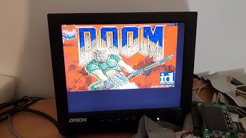 Doom on A630 turbo card for Amiga 600