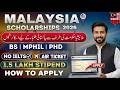 Malaysia International Scholarship 2026 BS MS PhD Guide For Pakistani Students Malaysia International Scholarship 2026 BS MS PhD Guide For Pakistani Students