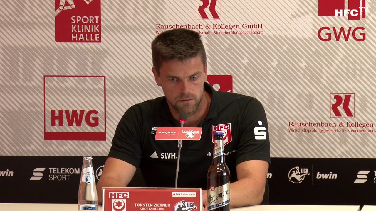 hfcu 4. Spieltag: Hallescher FC - 1. FC Kaiserslautern | Pressekonferenz nach dem Spiel