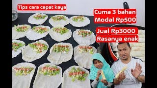 Kebab ekonomis modal Rp500 jual Rp3000 rasanya enak