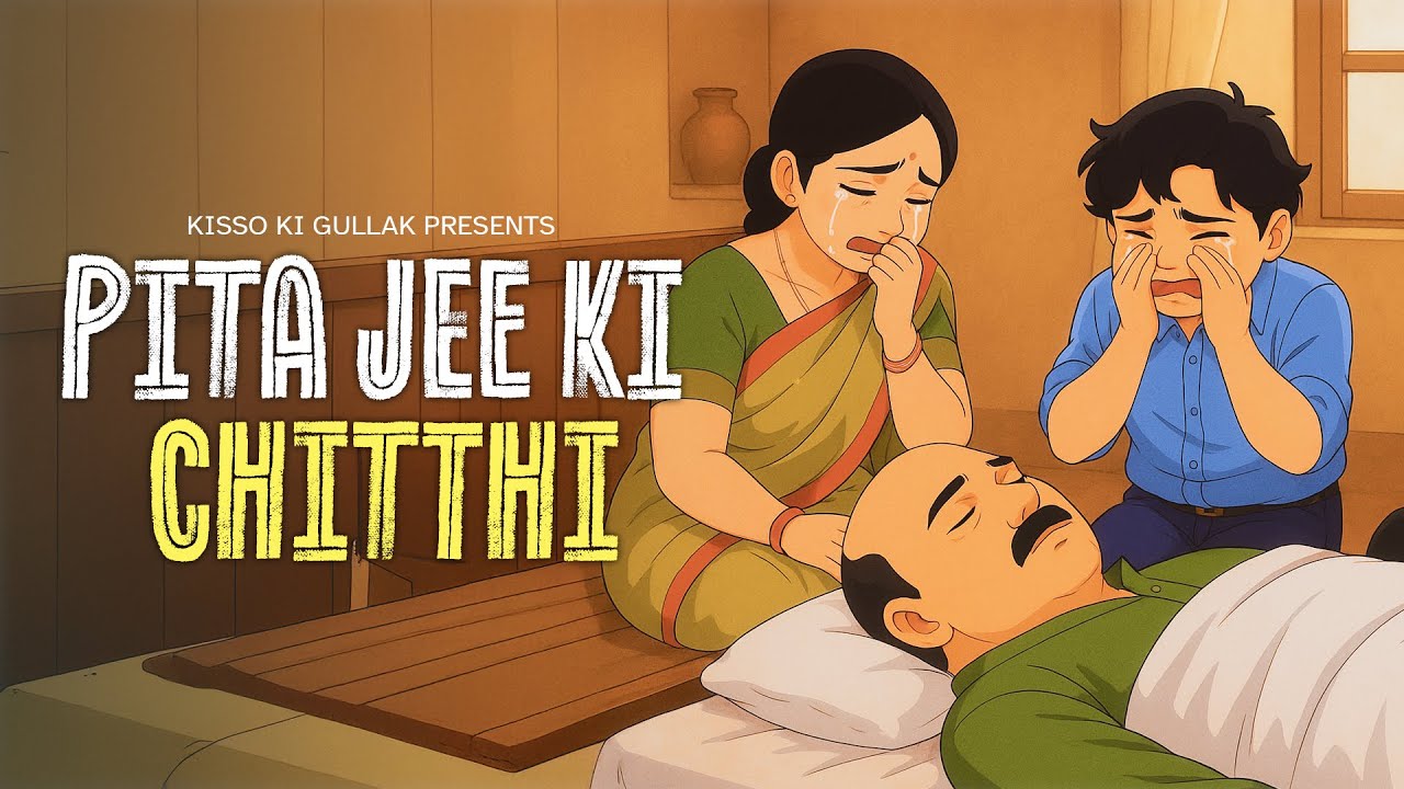 Pita jee ki Chitthi | पिता की आख़िरी चिट्ठी में छुपा प्यार, रह गया अनकहा इज़हार। hindi cartoon story