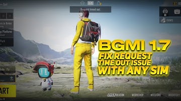 BGMI 1.7 UPDATE FIX NETWORK ISSUE // REQUEST TIMEOUT ISSUE WITH ANY SIM.