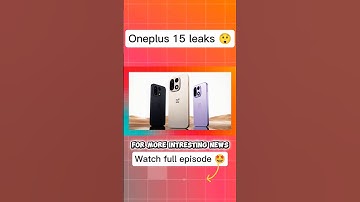 Oneplus 15 specs leaks 🤩 #oneplus #shorts #smartphone #technews #viral #trending #youtube