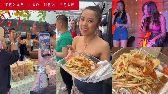 Celebrating Lao new year with green papaya salad 