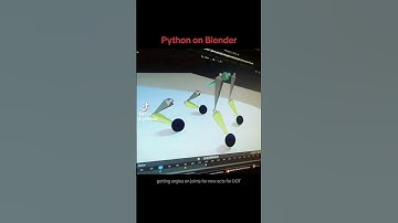 Getting angles with Python from Blender to DOT, the simplest K9 robot dog.