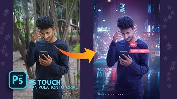 PS TOUCH Simple Type Photo Manipulation Tutorial 😍 Colour match like a pro🥀🥰
