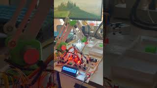 Color sorting robotic arm running on Pic18 , Designed and 3d printed