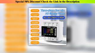 Best TUYA Wifi/NO Wifi Power Energy Meter DIN Rail 3 Phase Electric Wattmeter AC 85-290V Electricit