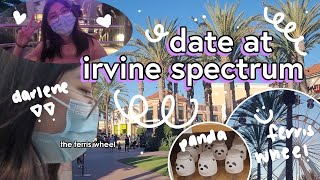 my date at irvine spectrum | exploring, going on a ferris wheel, eating ice cream