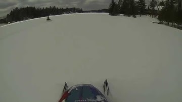 GoPro - Polaris Snowmobiling on lake danford , Quebec , Canada - out for a rip