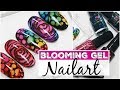 Blooming gel nailart met colordrops ♥ Beautynailsfun.nl