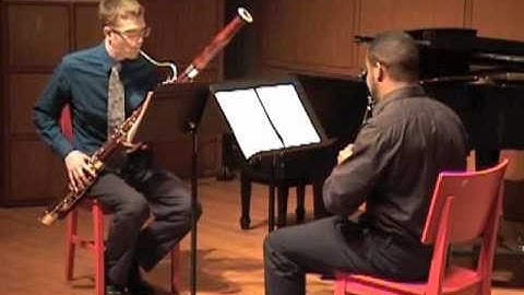 Beethoven Duo 1 for Clarinet and Bassoon I.Allegro Commodo 1st mvmt