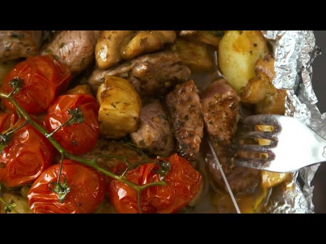 Garlic Steak Foil Pack