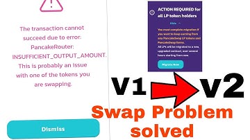 Pancakeswap Migration V2 | Problem solve Pancakeswap | Upgrade from V1 to V2 | unstake LP Tokens
