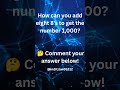Let's see the geniuses in the comments?Like if you found this fun,share, subscribe for more