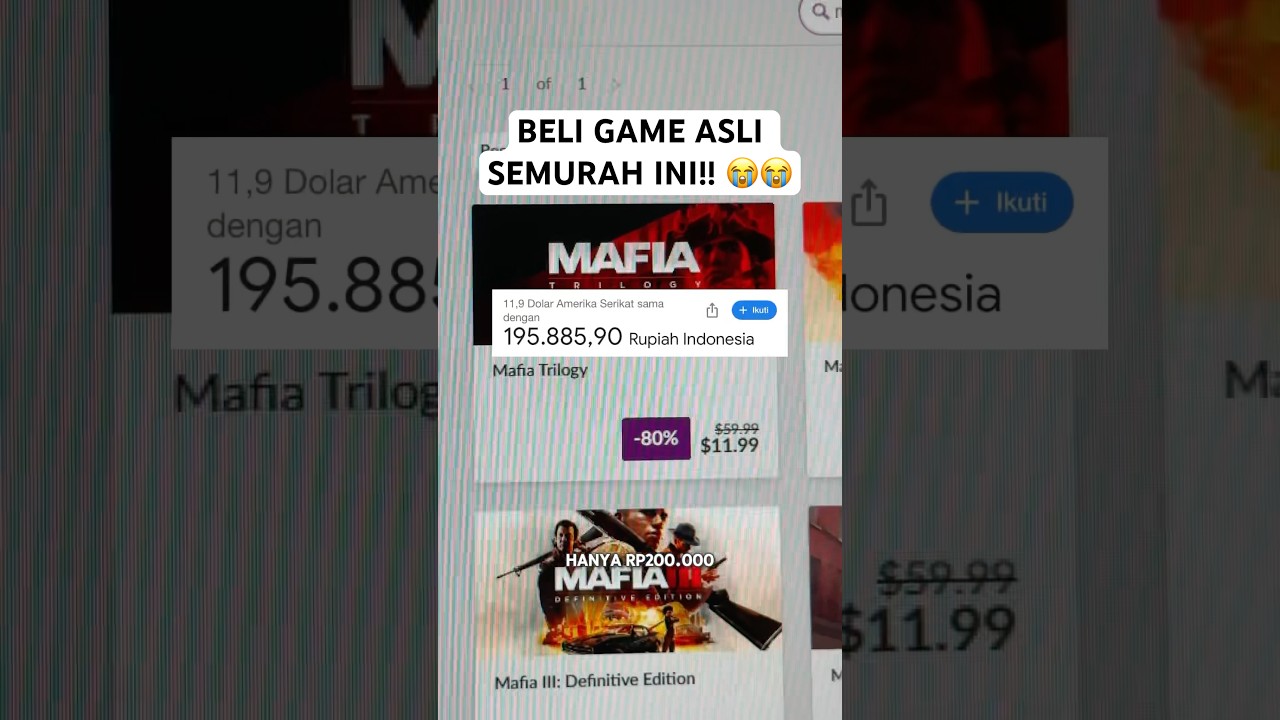 BELI GAME ASLI LEBIH MURAH DARI STEAM!! 😭😭 200 RIBU 3 GAME!