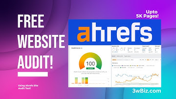 Ahrefs | How to Do Free Site Audit For Technical SEO Using Ahrefs Tool Upto 5K Pages