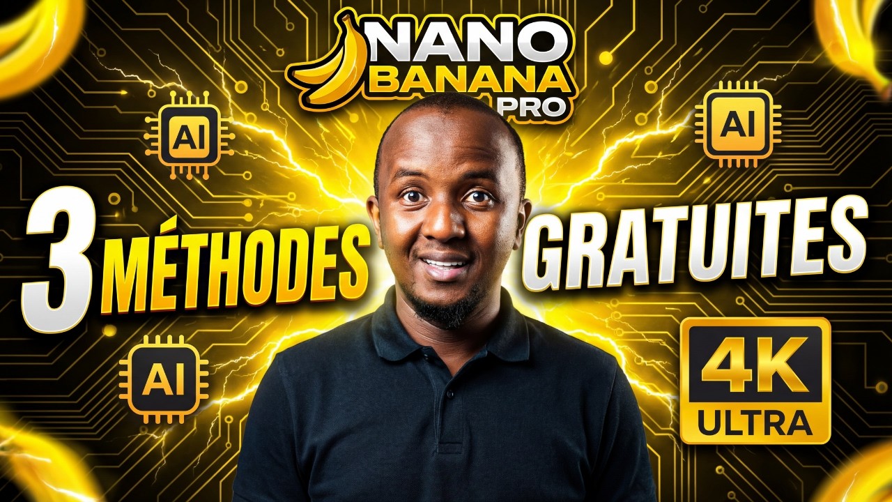 03 Méthodes GRATUITES pour utiliser Nano Banana PRO en 4K ! (Le Guide ...